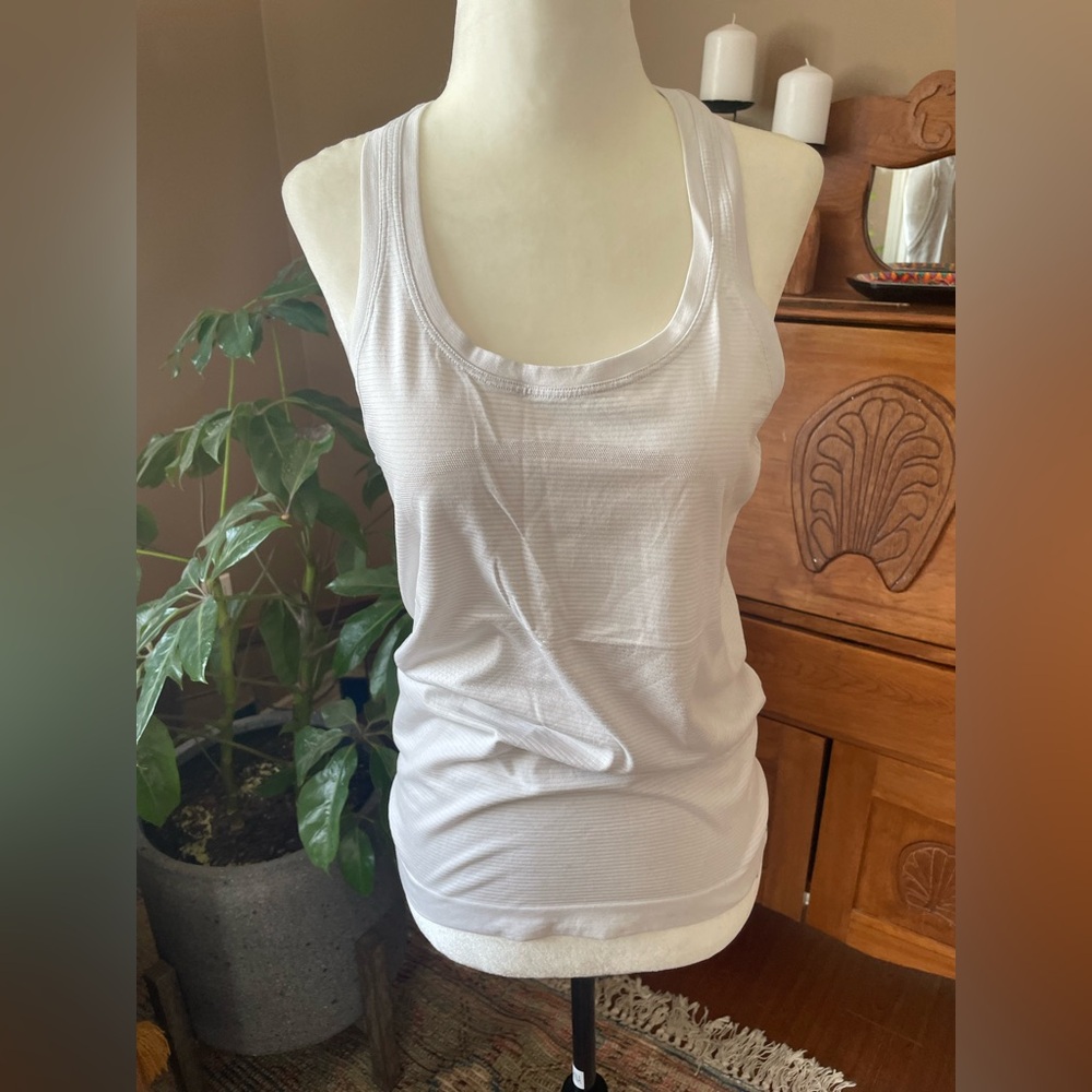 Lululemon Athletica White Tank Top